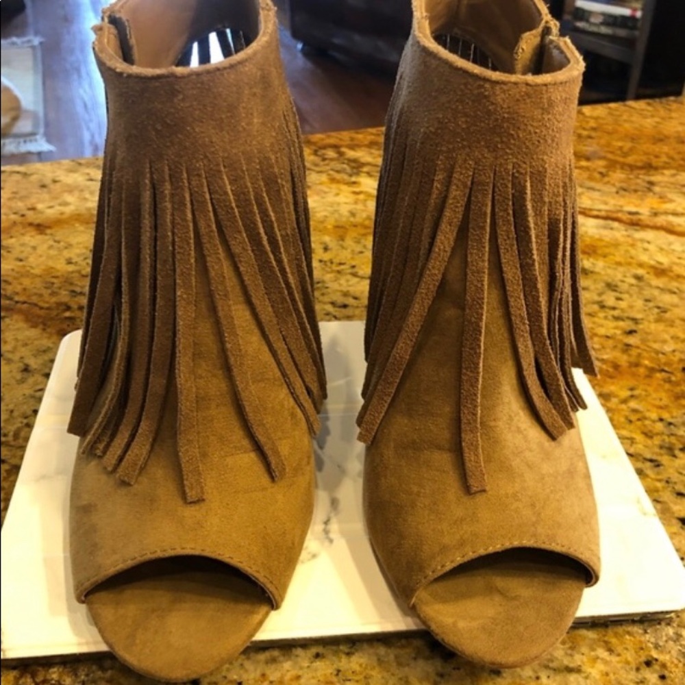 Carlos by Carlos Santana Suede Fringe Bootie